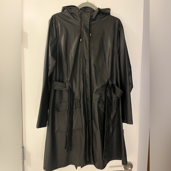 Rains Curve W Belted Raincoat S/M - Picture 5 of 5